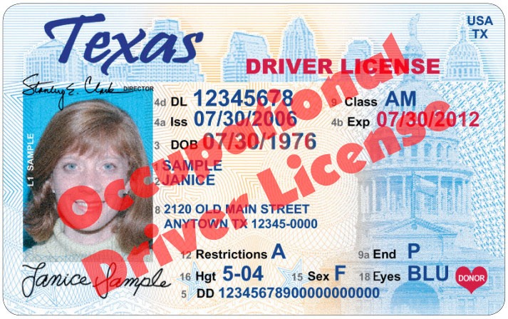 Azle Occupational Driver License (ODL) Information